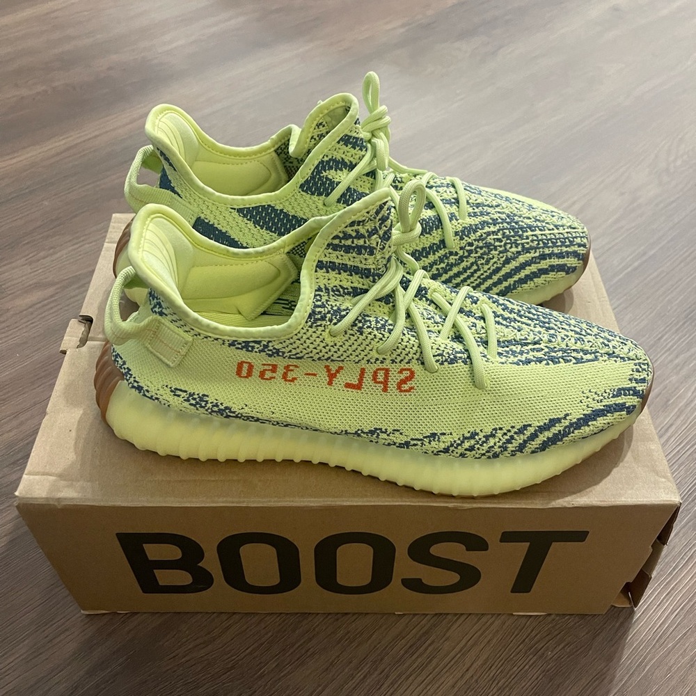Men’s Size 11.5, Adidas Yeezy Boost 350 V2 “Semi Frozen Yellow